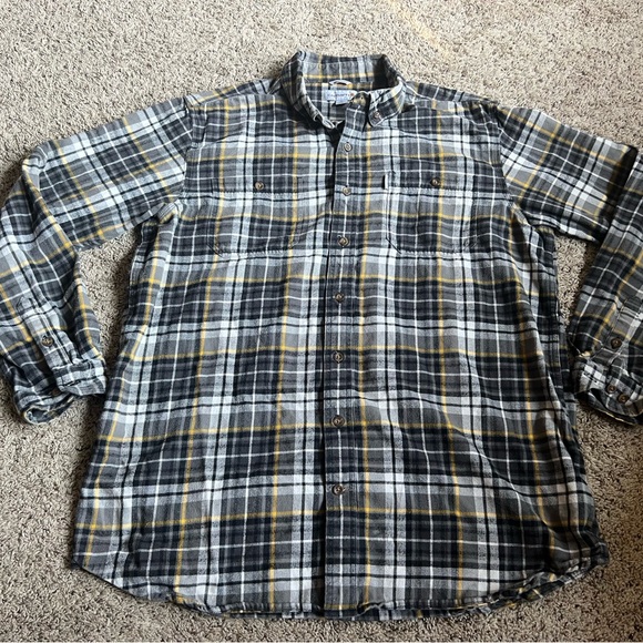 Carhartt Button Down Shirt Flannel Plaid XL Relaxed Fit - Picture 3 of 6
